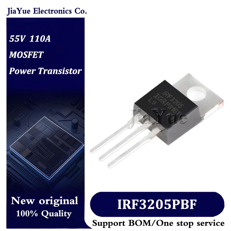 

5pcs/lot 100% New Original Chips IRF3205PBF TO-220AB 55V 110A MOSFET Field effect tube Power Transistor IRF3205PbF