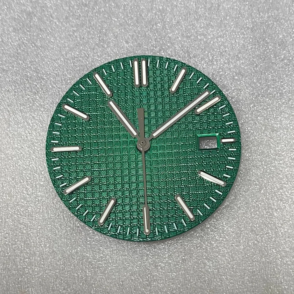 

31.8mm Watch Accessories Watch dial Green Watch face +Watch hands with night light for NH35/NH36 4R36 7S Movements