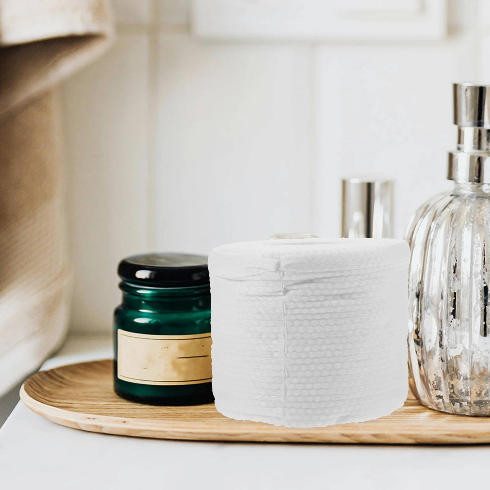 1 롤 두꺼운 면화 페이셜 타올 메이크업 제거를위한 부드러운 일회용 수건 페이스 클렌징 매일 사용 티슈