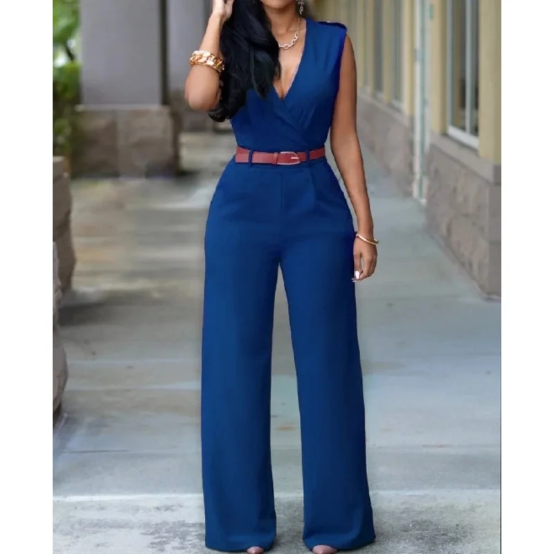 Women Jumpsuit Lady Sleeveless Romper Jumpsuit Bodysuit Bodycon Party Streetwear Outfit Clothes Party Playsuit