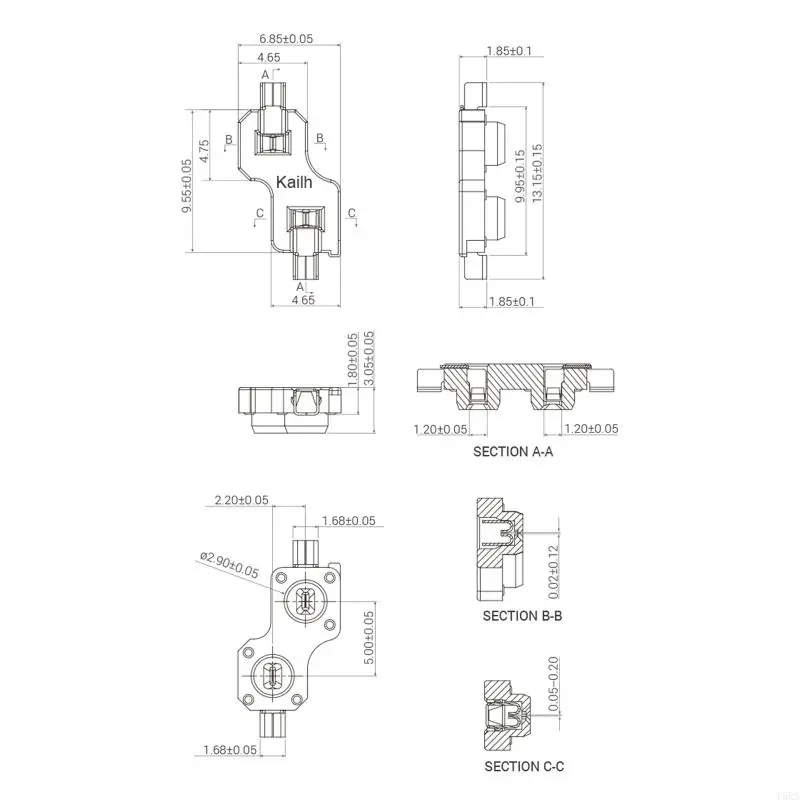 T5EA 100pieces Hot Swap Socket для Kailh Lowest 1350 Шоколадные выключатели