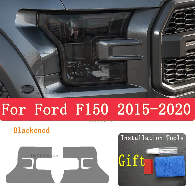 

Для Ford F150 2015-2020 внешняя фара автомобиля Защита от царапин передняя лампа ТИНТ фотолампа аксессуары для ремонта крышки