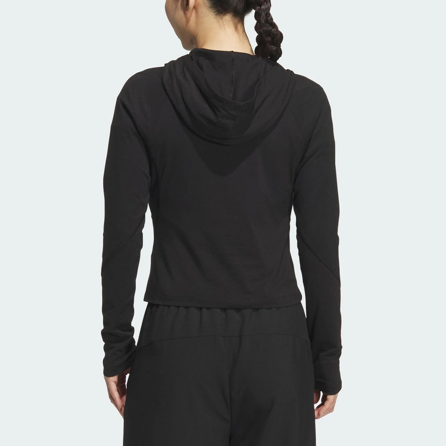 Adidas genuine FUTURE STYLE women's sports hooded long sleeved shirt KC5805