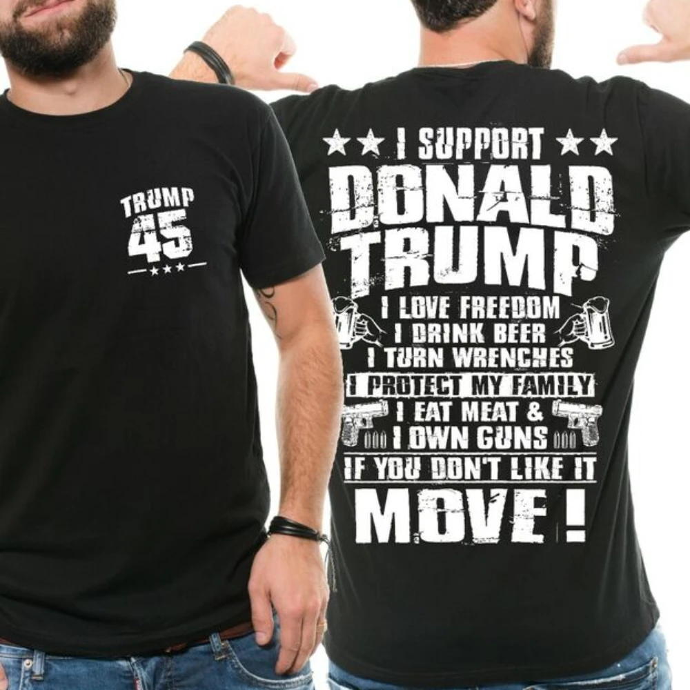 New Arrival Trump T Shirt Donald Trump Campaign 2024 T-shirt Keep America Great Election Tee XS-3XL