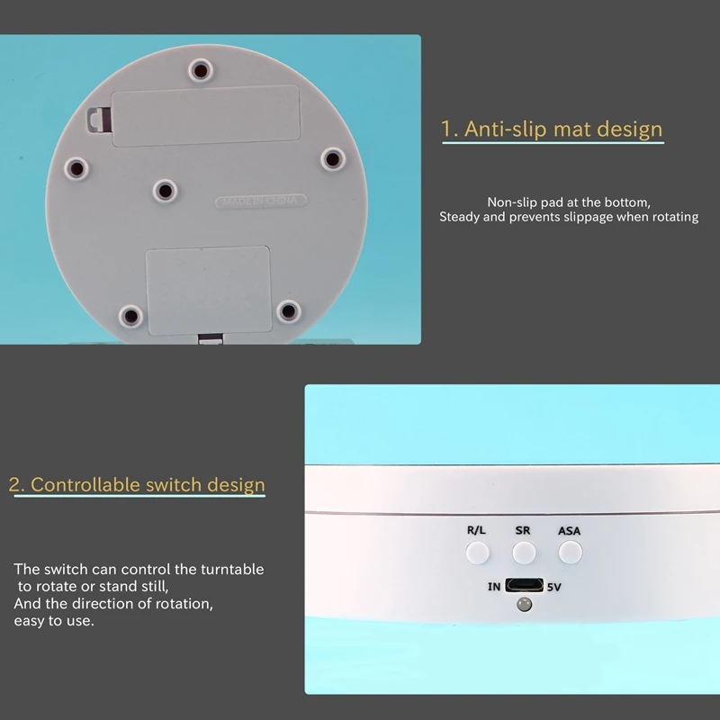 360 Degree Round Rotating Turntable Display Stand Photography Accessories Studio Photo Background Stand New