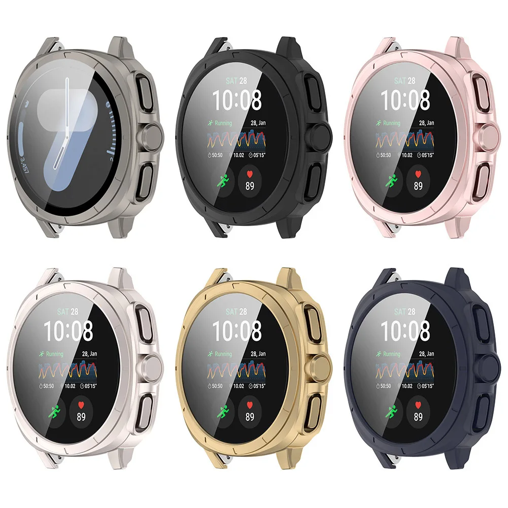 

For Samsung Galaxy Watch 7 40mm/44mm PC Case+Tempered Glass Shockproof Bumper Full Cover Screen Protector Anti-Scratch Anti-Drop