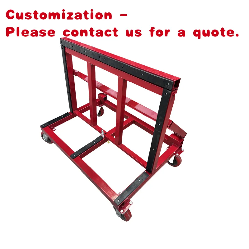 

custom.Stainless Steel Glass Door and Window Platform Cart New Four-Wheel Foldable Industrial Portable Silent Cart GUNAI Powder