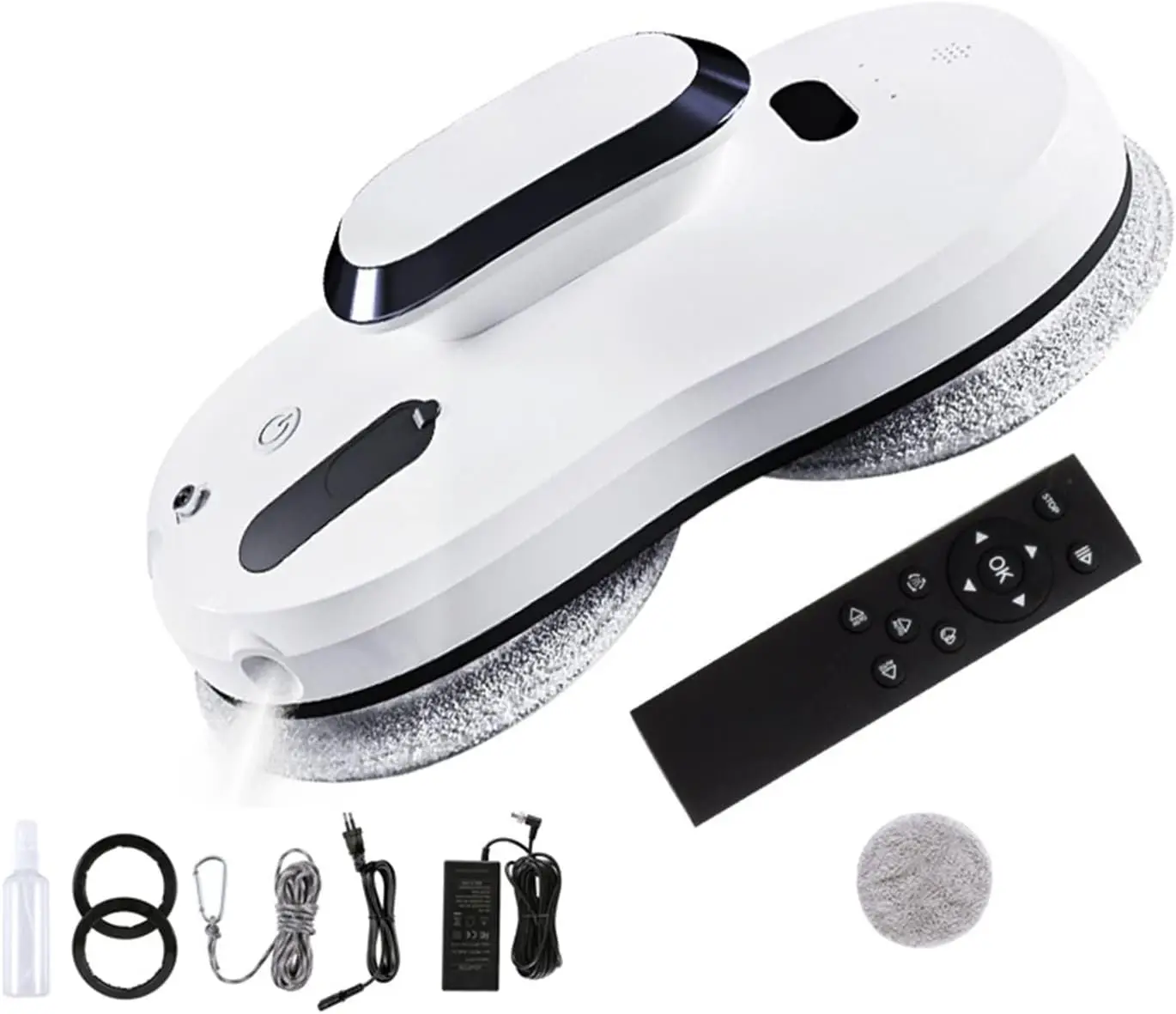 2025 Customizable High-Suction Automatic Window Cleaning Robot Smart Magnetic Glass Cleaner Remote Control Electric Household