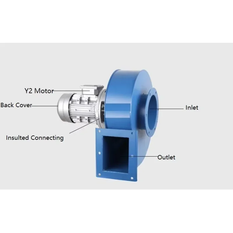 220V 370W Single Phase High Temperature Low Noise Boiler Induced Draft Fan Centrifgual Cooling Fan Blower