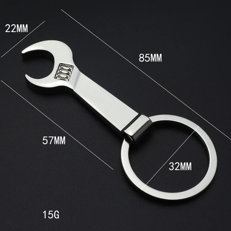 Mini Wrench Beer Bottle Opener Personalized Custome Logo Carving Name Multifunctional Keychain Advertising Commemorative Gift