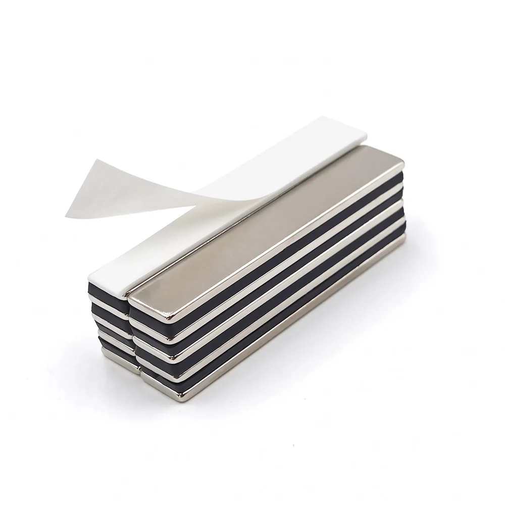 Block Strong Powerful Rare Earth Permanent Magnets with Double Sided Adhesive for Decoration Office Craft Fridge DIY Projects