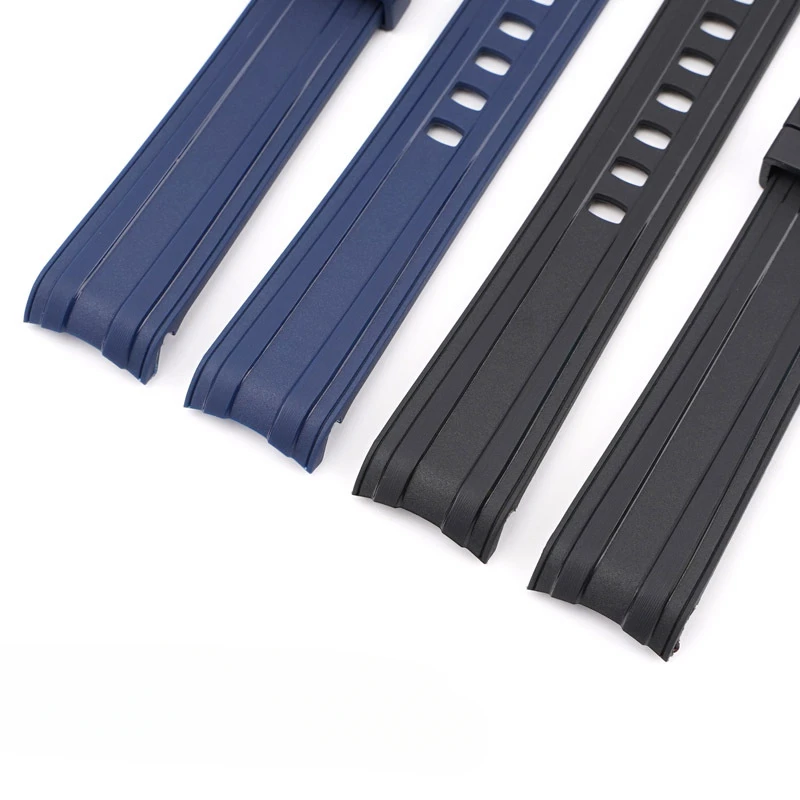 20mm Rubber Strap for OMEGA for Seamaster 300 Watchband Silicone Curved End Bracelet Women Men Band Waterproof Watch Accessories