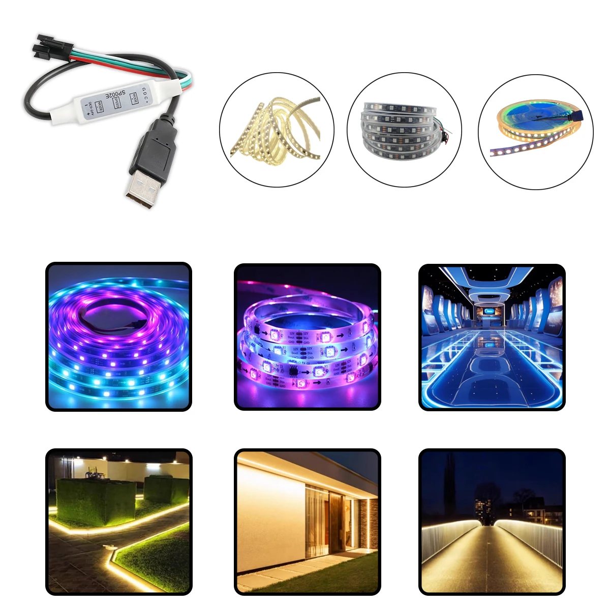 SP002E Controller 3 Keys Phantom Mini Controller Phantom USB Controller You Phantom DC Head 5-12V