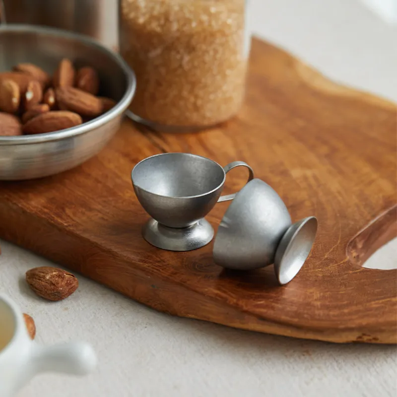 Mini Coffee Small Milk Cups Household Kitchen Gadgets Creative Retro Simple Tableware Coffee Shop 304 Stainless Steel Milk Cups
