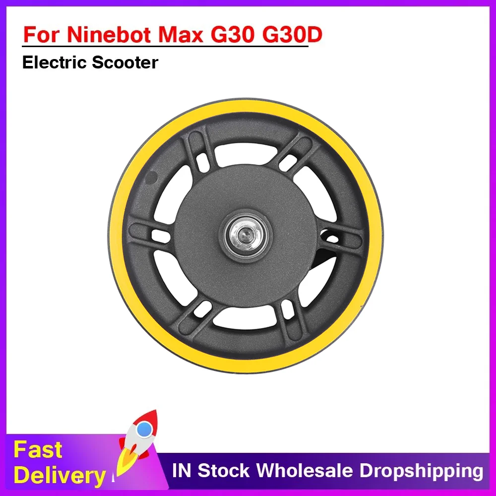 

Front Wheel Hub for Ninebot Max G30 G30D G30LP Electric Scooter Aluminium Alloy Spare Parts with Motor Drum Brakeor Brake Cable