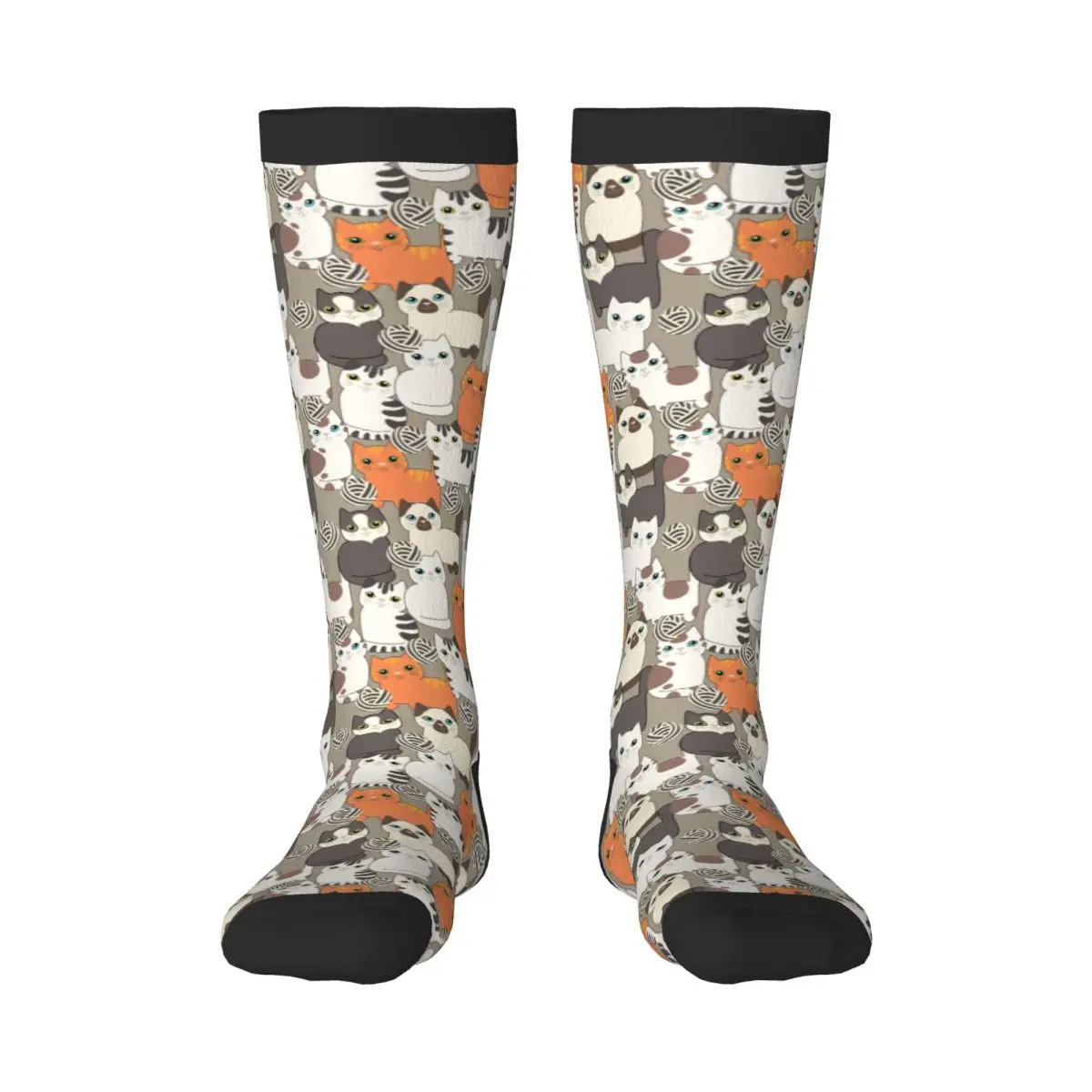 

Casual Stockings Funny Cartoon Cats Pattern Knee Thigh High Long Socks