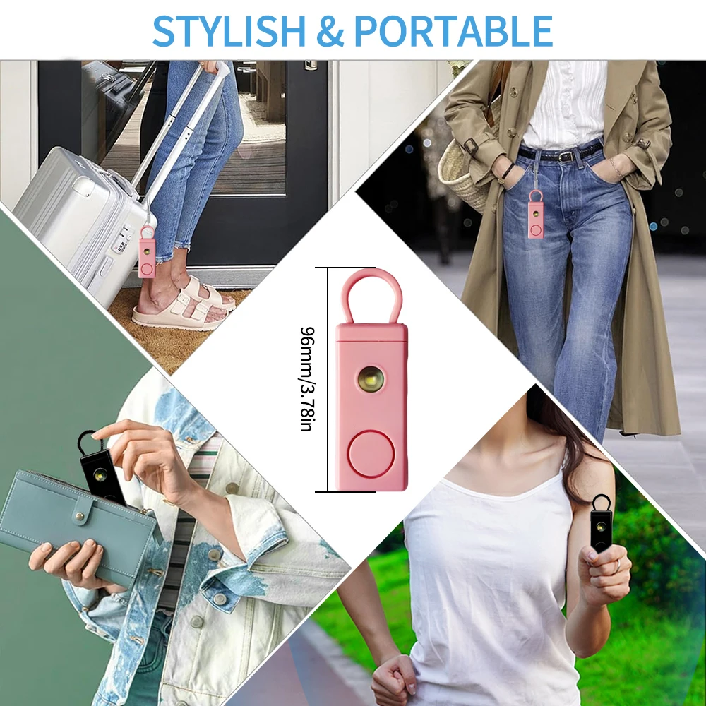 جديد للدفاع عن النفس إنذار 130dB مكافحة الذئب إنذار شخصي للفتيات الطفل النساء بصوت عال إنذار الذعر إنذار الطوارئ #3