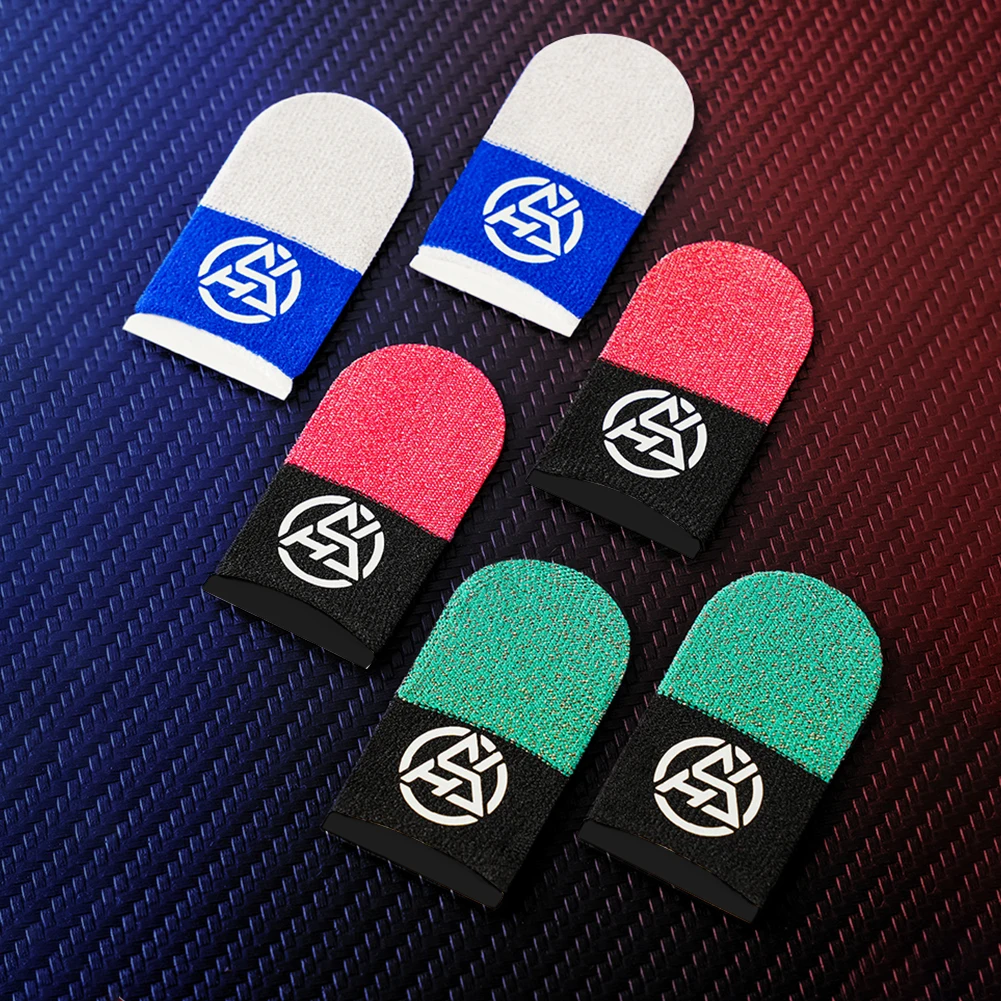 1-10Pairs Gamer Finger Sleeves Sweatproof Anti Slip Gamer Finger Covers Touch Screen Fingertips Sleeve For PUBG Mobile Game