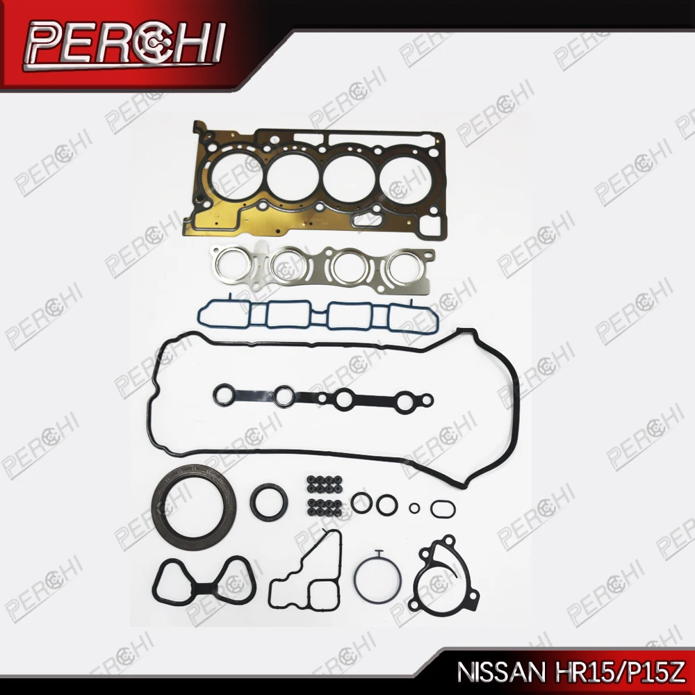 For NISSAN KICKS 2017- HR15 P15Z Engine Auto Spare Parts Metal Head Gasket rebuild Kit Full Set A0101-5RF0A