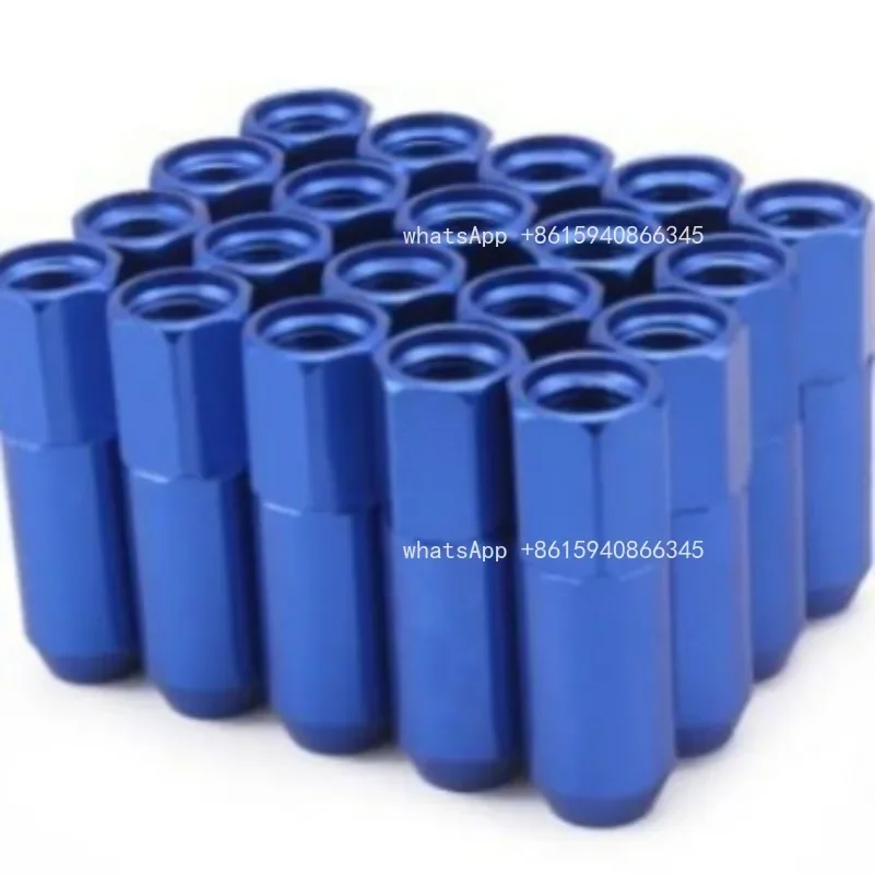 For automotive modification parts, high-strength 6061 aluminum alloy, 60mm aluminum nut (medium thread)