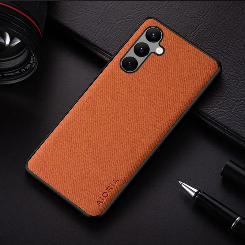 Case For Samsung Galaxy M62 F62 M55 M54 M53 M52 M51 M35 M34 M33 M31 M23 M15 M14 M13 M12 M11 funda textile leather cover coque