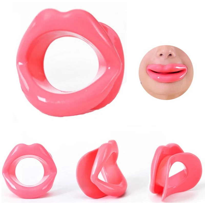 1~10PCS Silicone Rubber Face Slimmer Exercise Mouth Piece Muscle Anti Wrinkle Lip Trainer Mouth Massager Exerciser Mouthpiece