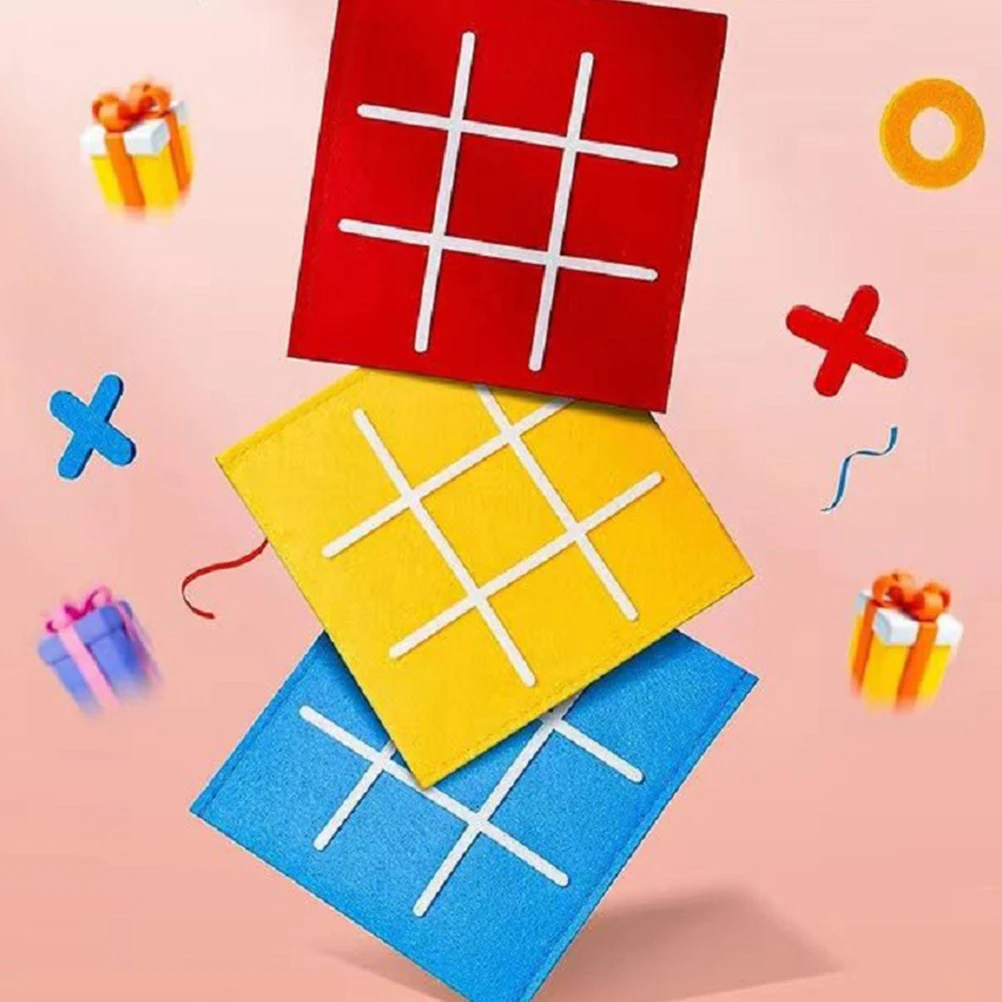 

9 шт., игровая доска Ticktacktoe, фетровая детская обучающая интерактивная обучающая набор для вечеринки, семейного развития мозга для детей