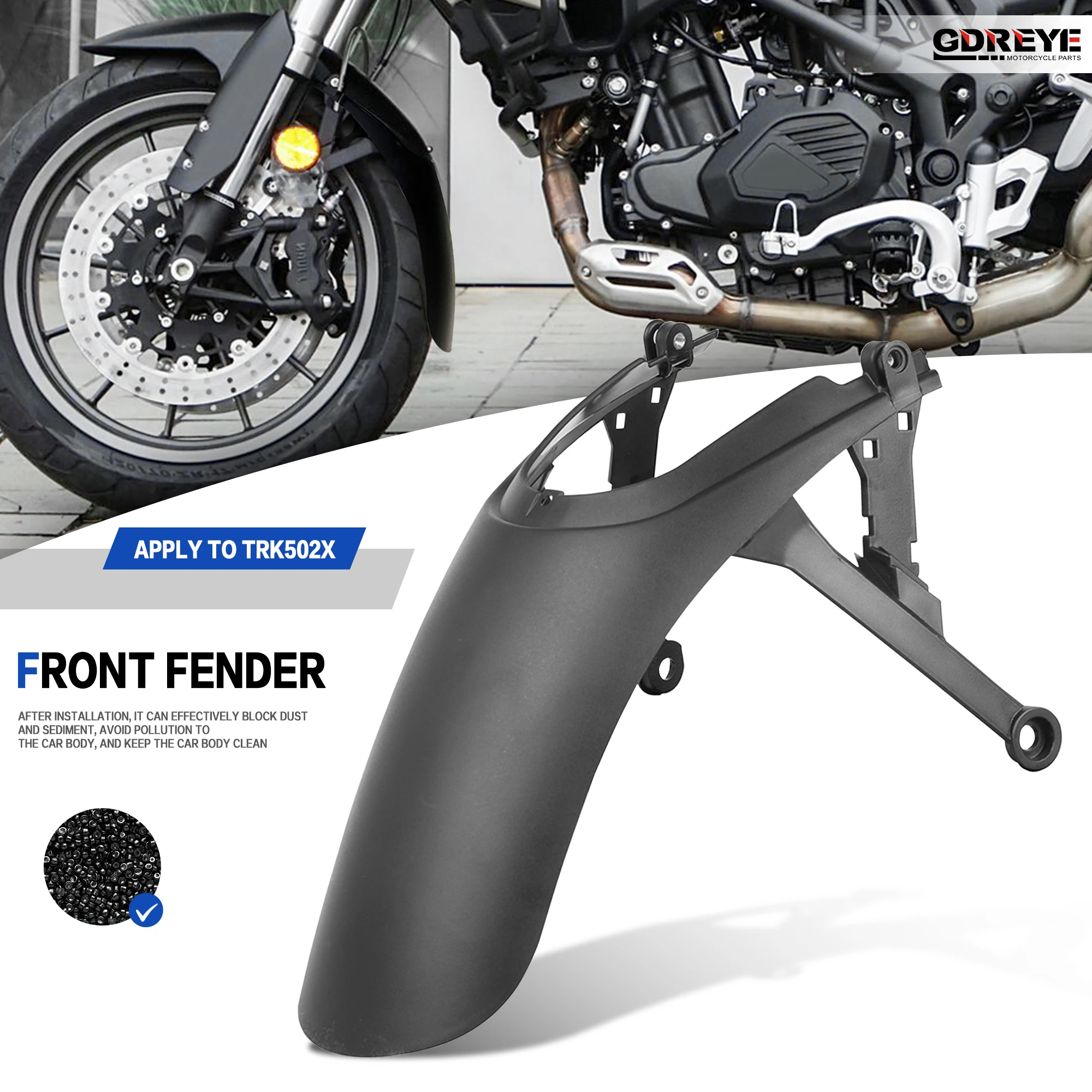 

For Benelli TRK502 TRK702X TRK 502 702X 552 552X Motorcycle Front Mudguard Extension Fender Splash Guard Protector Accessories