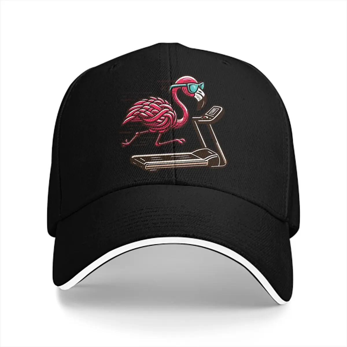 Flamingo Fitness  Knotwork Sunny Stride Solid Color Baseball Caps Peaked Cap Flamingo Animals Sun Shade Hats Men Women