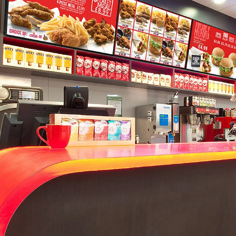 

Hot Selling Wall Mount LCD Digital Signage Menu Board Indoor Android Signage Advertising Display Display