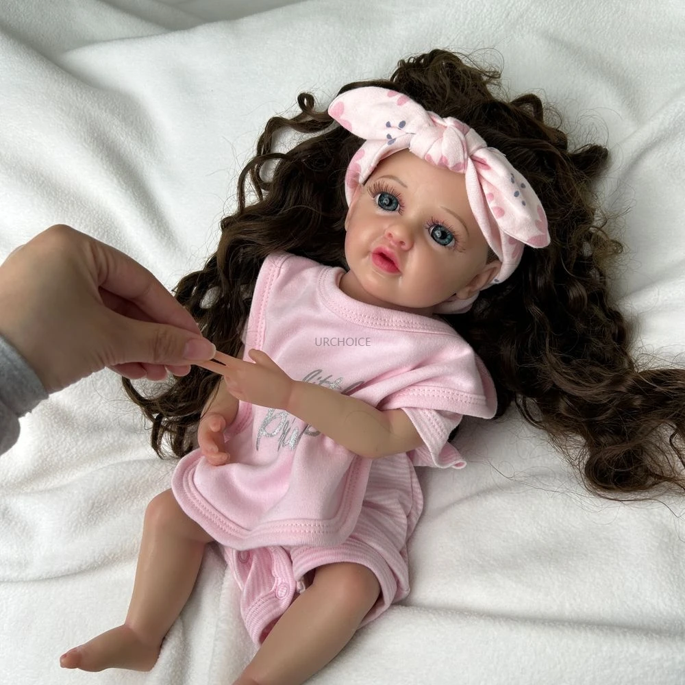 16Inch High-Simulation Silicone Reborn Baby Girl Lifelike Details Durable Materials For Role-Playing Christmas Gift Kids Toy