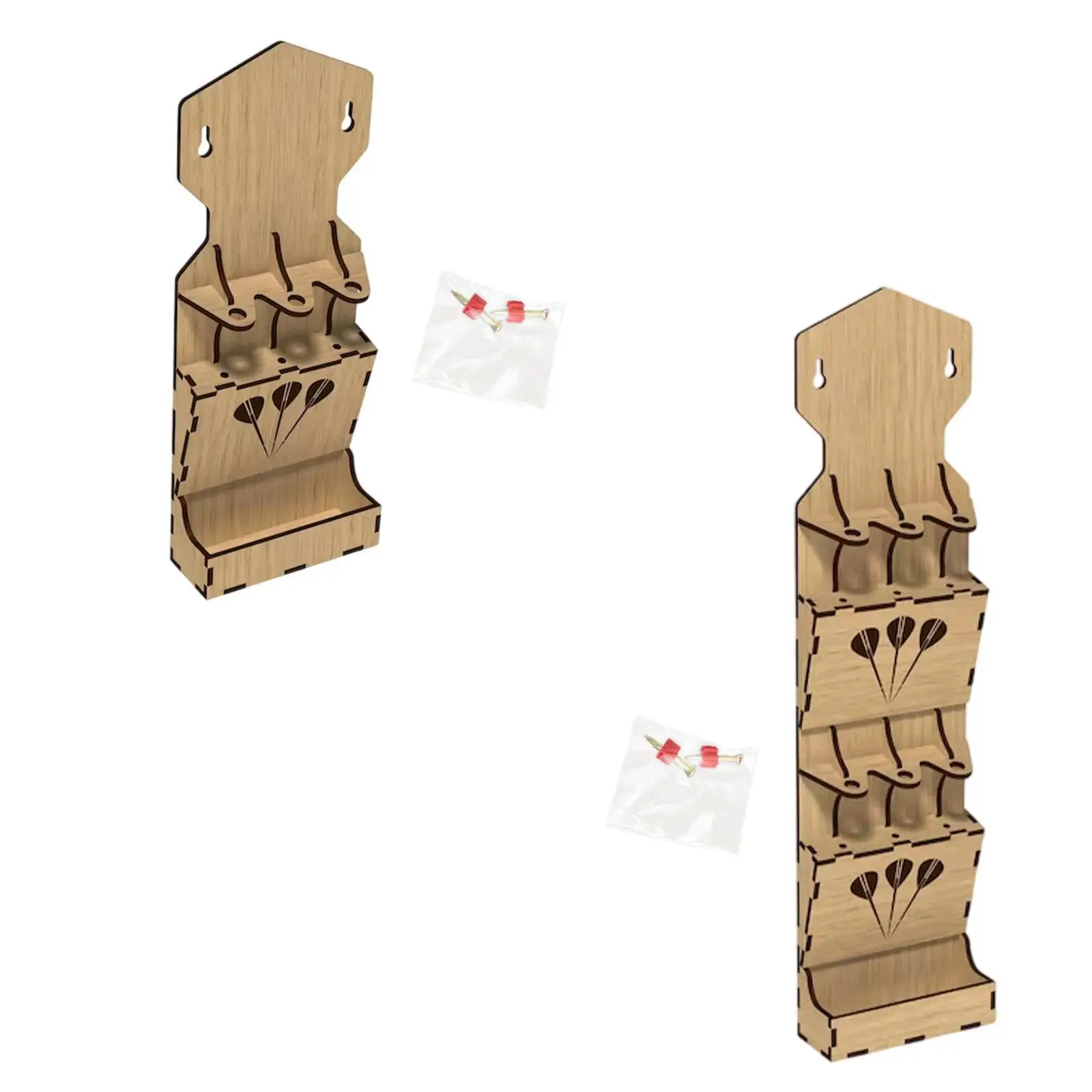Dart Display Stand Wooden Storage Rack Portable Organizer Decor Friendly for Darts Accessory Setup