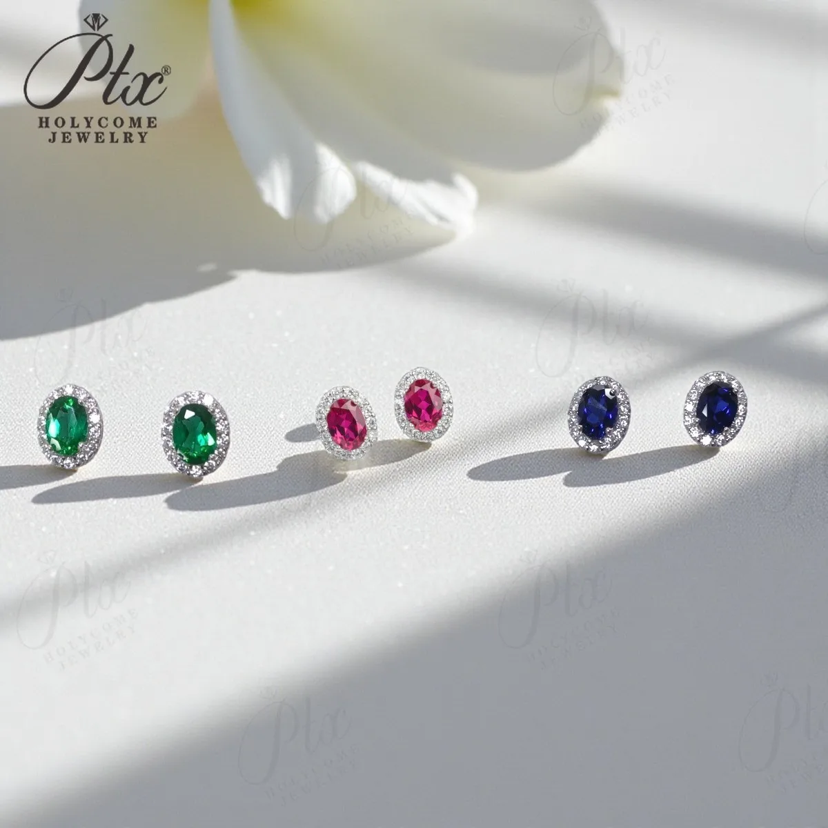 

Серьги с выращенными в лаборатории драгоценными камнями 1,7-2 карата, овальные рубиновые сапфиры, Колумбия с муассанитом S925, гипоаллергенные серьги для женщин и девочек, подарок