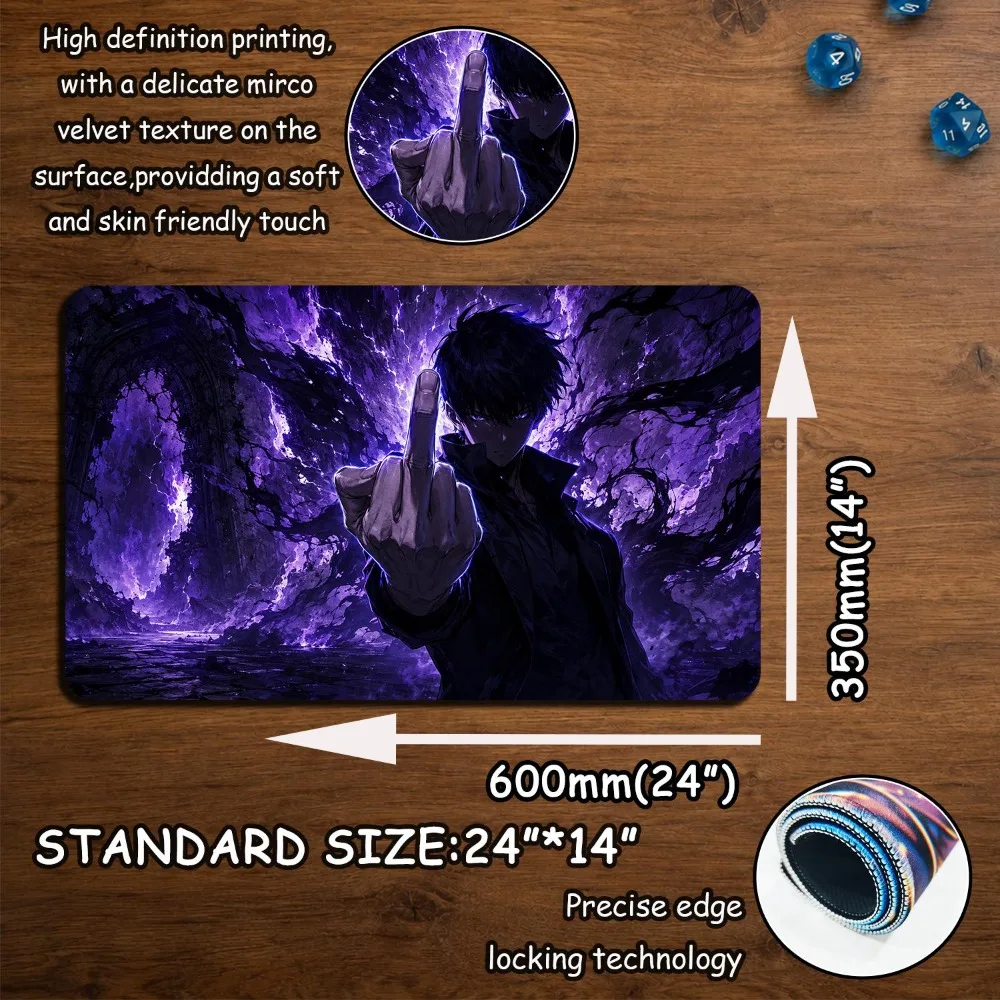 MTG Playmat, Shadow Monarch Playmat, Dark Fantasy Gaming Mouse Pad, Card Game Mat, TCG Player Gift alfombrillas para escritorio