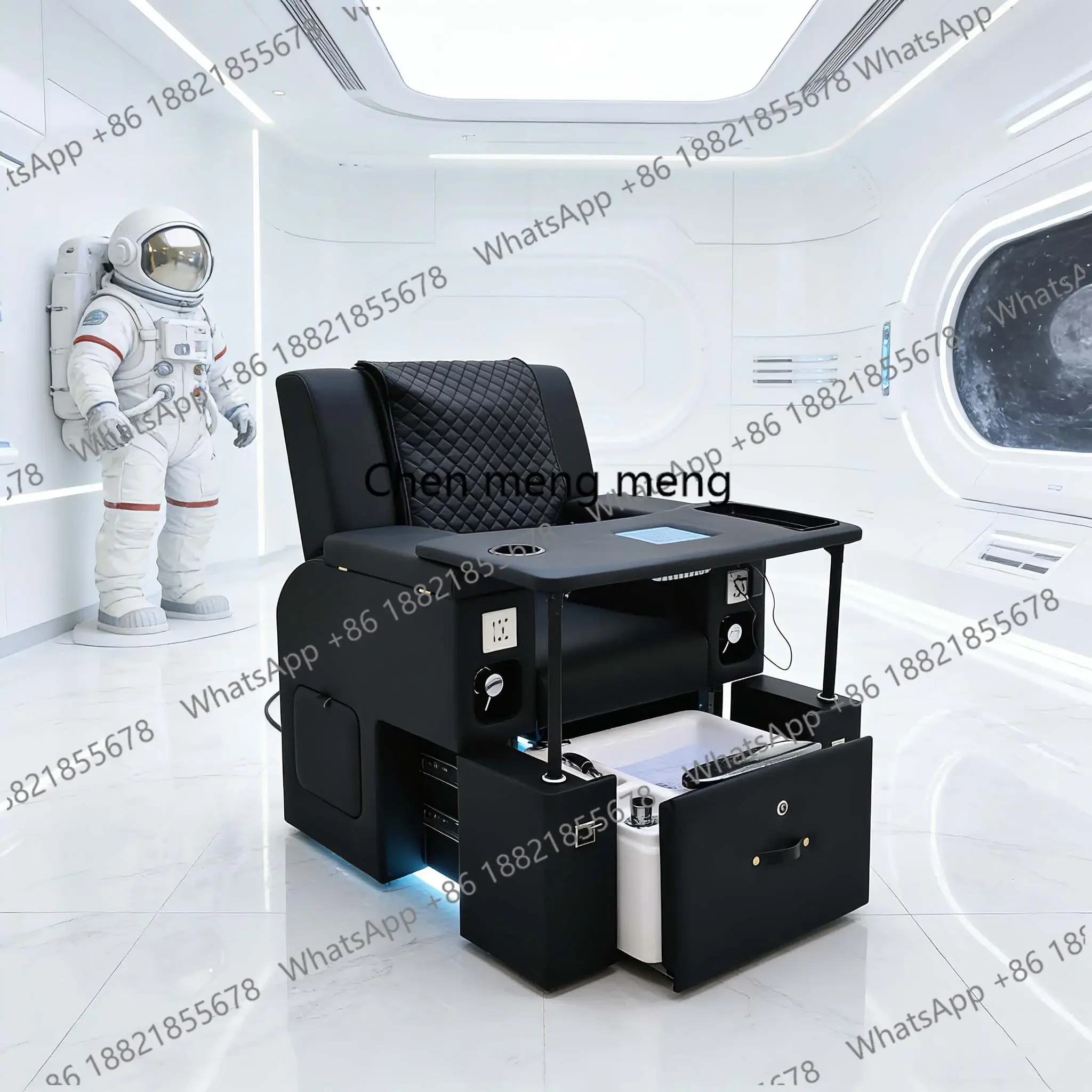 New arrive Electric nail art sofa, perm dyeing pattern embroidery nail art eyelash sofa pedicure foot wash chair