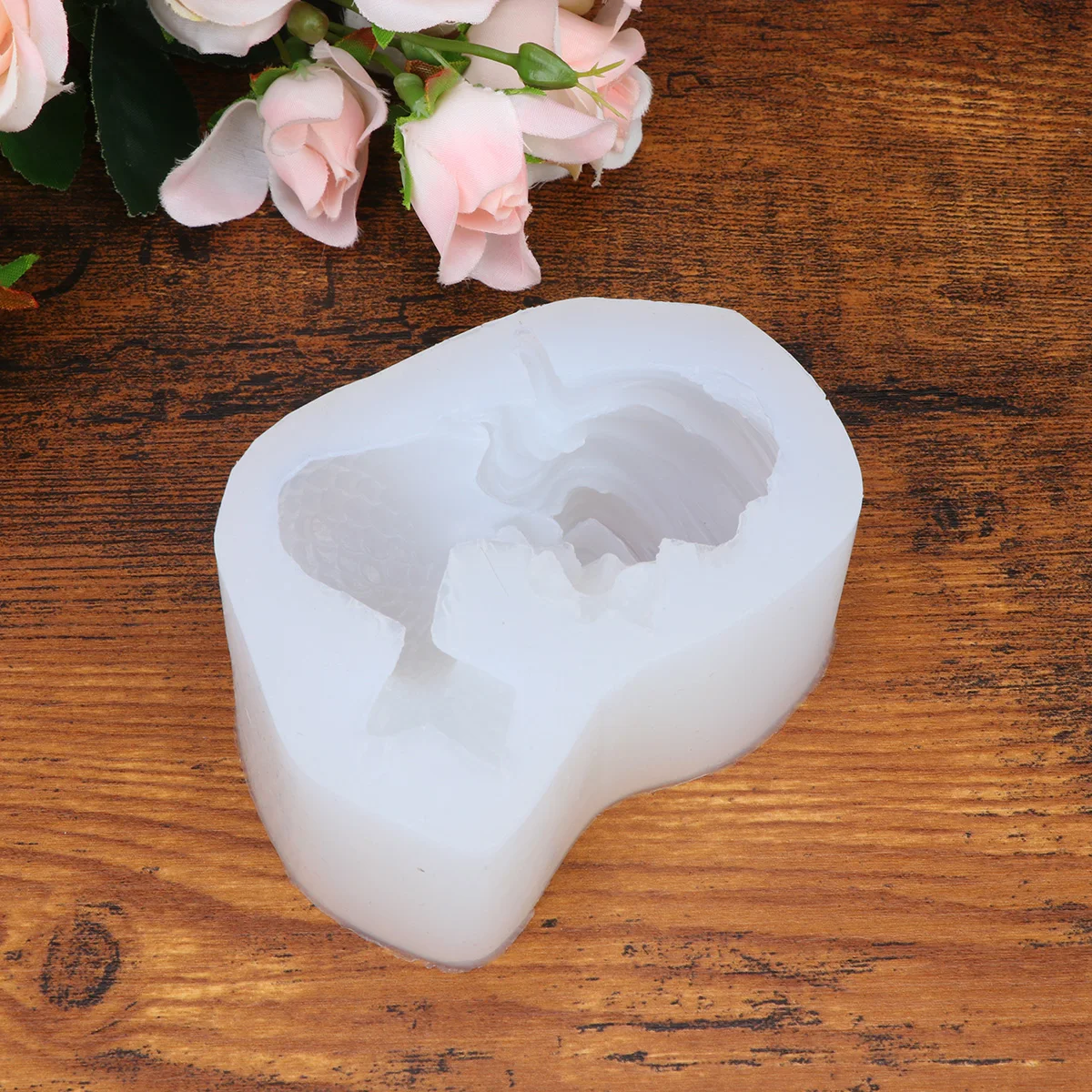 

Silicone Mold Handmade Baking Mermaid Shape Reusable Non Stick Heat Resistant Safe Fondant Chocolate Candy Ice Cube