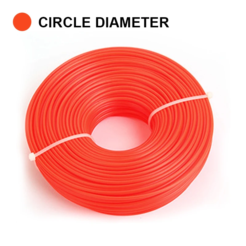 2.4Mm/2.7Mm/3Mm 1lb Nylon Trimmer Lijn Borstel Gras Snijden Onkruid Touw Strimmer Gereedschap Accessoires Grasmaaier Draad