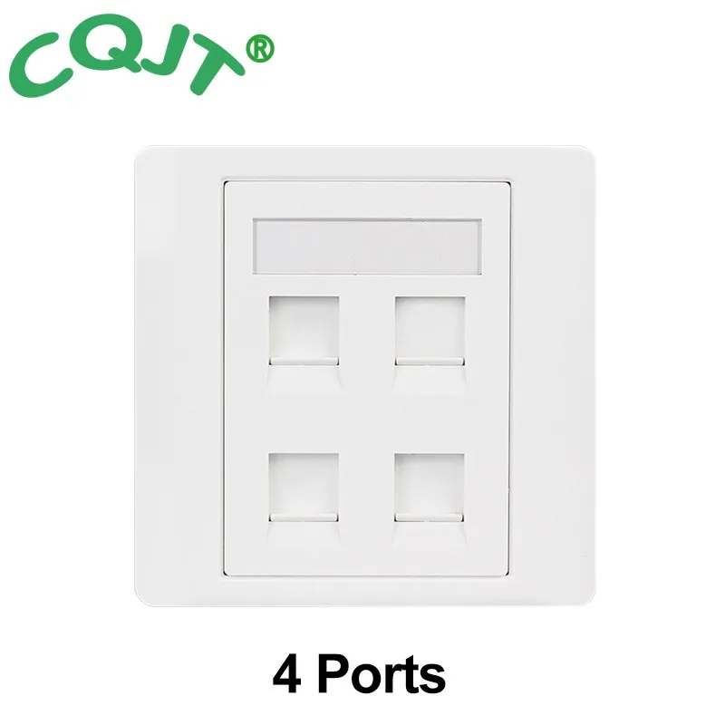 Computer Socket Panel 86 Type Computer Socket Panel CAT5/6/6A/7/8 Network Module RJ45 Keystone Cable Interface Outlet Wall Switc