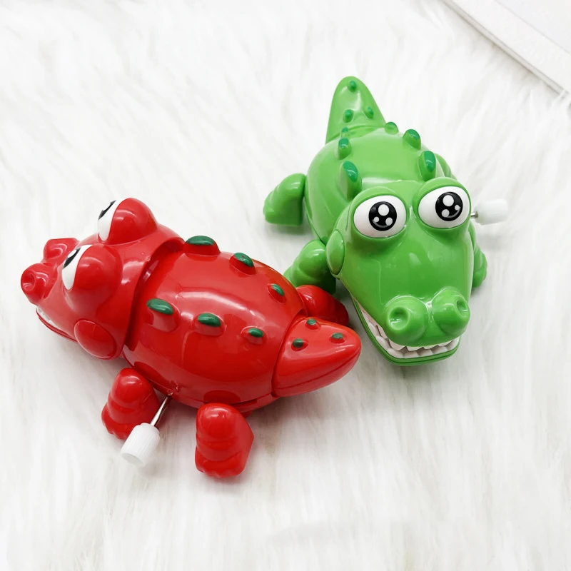창의적인 귀여운 시계 태엽 악어 작은 장난감, 노벨티 재미있는 만화 태엽 동물 장난감, 어린이 즐거운 휴일 생일 선물, 1 개