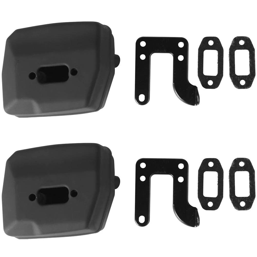 

AC88-2X Chainsaw Exhaust Muffler With Support Gasket Plate For Husqvarna 61 66 162 266 268 272 Chainsaws 503476901 503406402
