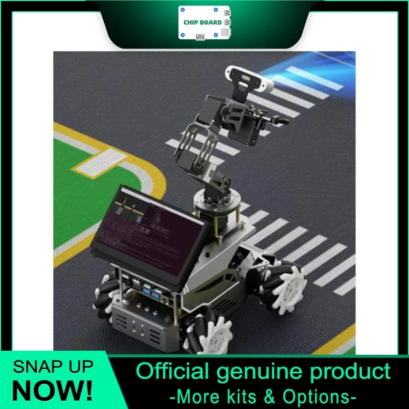 

Hiwonder ROSOrin Pro autonomous robot car, ROS2 visual navigation, OpenClaw arm, AI transport & logistics platform
