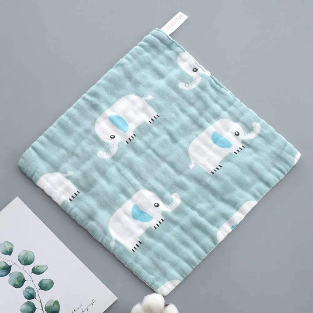 Petite serviette carrée en coton lavable pour nouveau-né, serviette de visage, mouchoir pour bébé, document aléatoire, 6 pièces