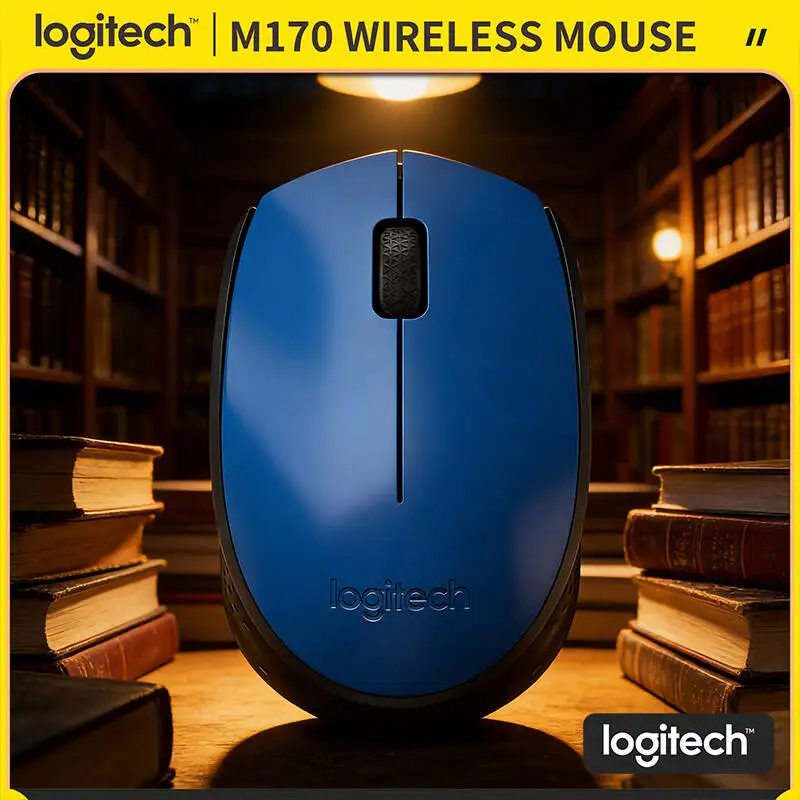

Logitech M170 Wireless Mouse 12-Month Battery Life 2.4GHz USB Mini Receiver for Home Office School Travel Use