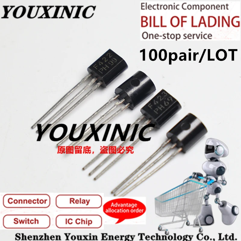 

YOUXINIC 100% New Imported Original BF422 BF423 TO-92 Triode Vidicon