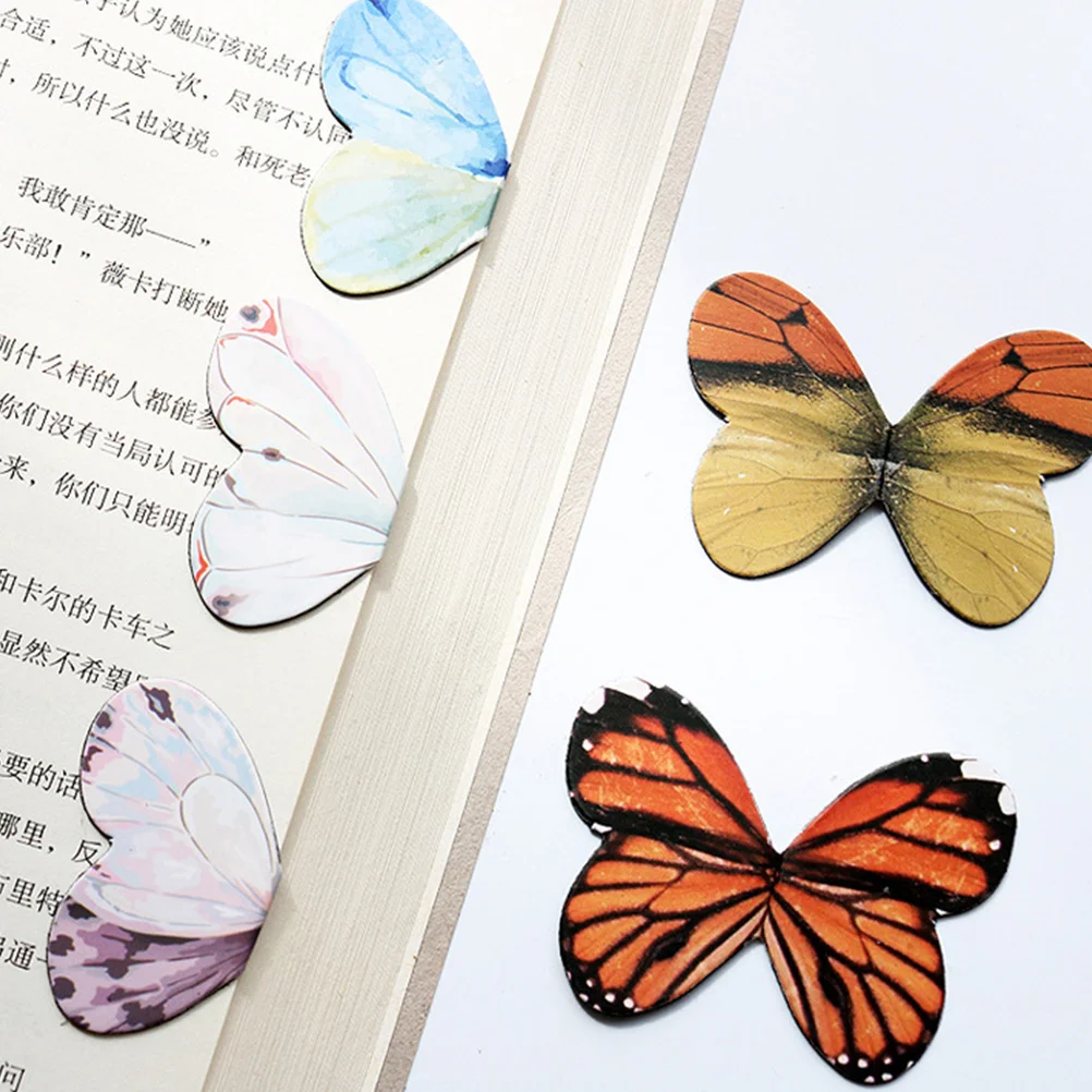 Imagem -03 - Kids Magnetic Bookmarks Butterfly Holder Material de Escritório Pasta de Página Crianças Criança Criança 16 Pcs