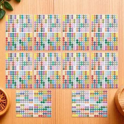 10pcs Essential Oil Bottle Labels Round Adhesive Stickers For Jar Packaging Canning Label Marker Sticker Seasoning Bottle Decals