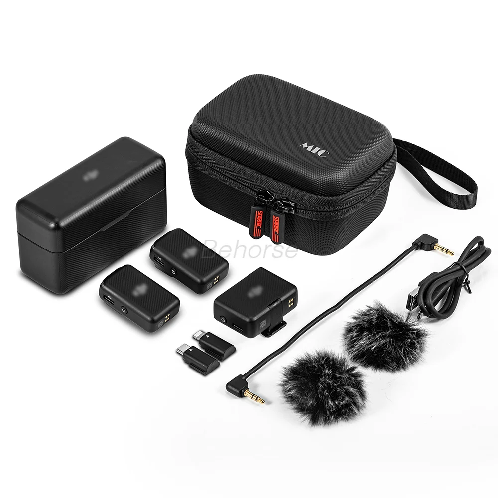 حمل حقيبة ل Mic اكسسوارات تخزين أكياس مقاوم للماء المحمولة في الهواء الطلق صندوق تخزين ل DJI ميكروفون مع هوك