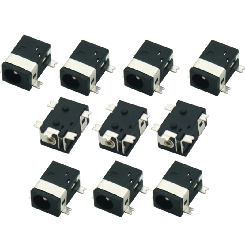 充電器pin1.3 * DC-092 DC,オスおよびメス用,4ピン,smd,pc,3.5mm, 10個