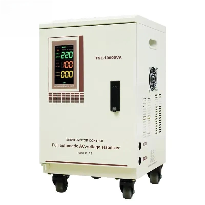 Factory Direct 10kva 20kva 30kva Single Phase Voltage Stabilizer 100V-250V Servo Motor Automatic AC 220V Regulator SVC Use