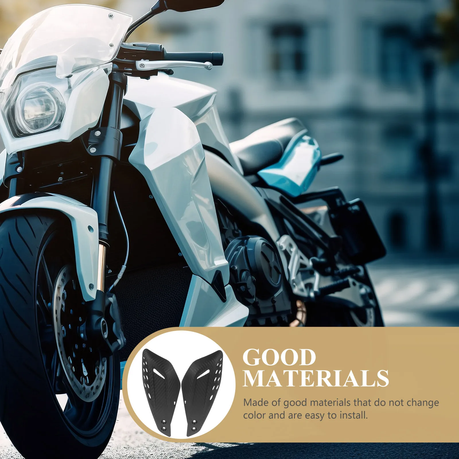 

2Pcs High-Strength Motorcycle Hand Guards Efficiently Protect Hands from Wind Sand Mud Cold Windproof Handlebar Guard